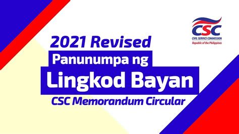 panunumpa ng kawani ng gobyerno|Civil Service Commission (CSC).